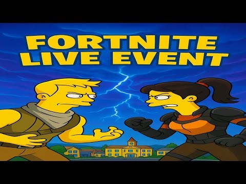 Fortnite x The Simpsons – Welcomes Our Alien Overlords (LIVE EVENT Reaction!)