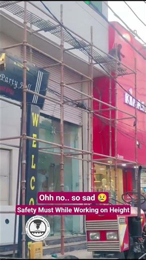 Safety Must While Working on Height #safetyfirst #heightchallenge