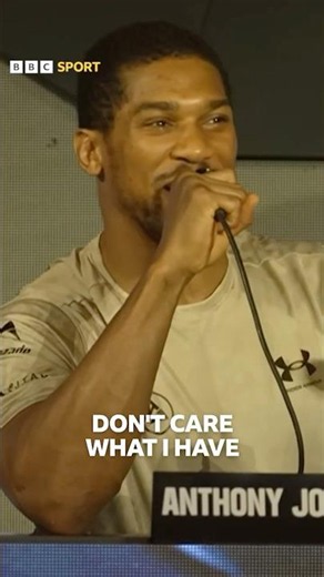 ANTHONY JOSHUA DID NOT LIKE THIS QUESTION
