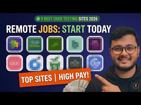 9 Best User Testing Sites 2026 | Remote Jobs You Can Start Today