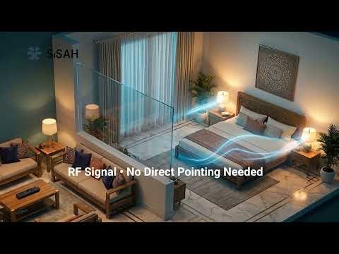 SiSAH 3 Way RF Wireless Remote Control Switch | Smart Light Control for Home | Wireless Switch Demo