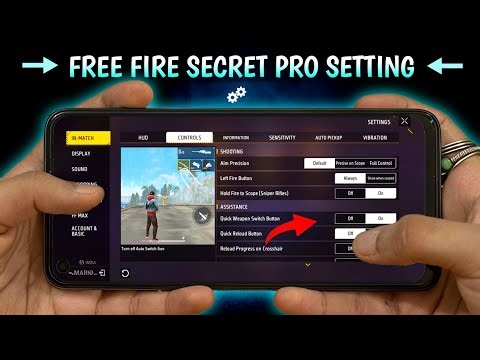 Free Fire Pro Settings [ Sensitivity + Fire Button Size ] | New Headshot Setting ~