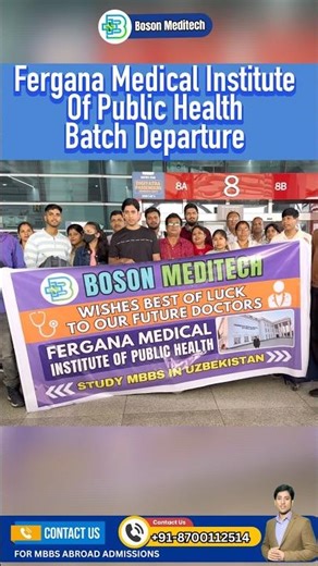 Fergana Medical Institute of public health, BATCH DEPARTURE | MBBS IN UZBEKISTAN