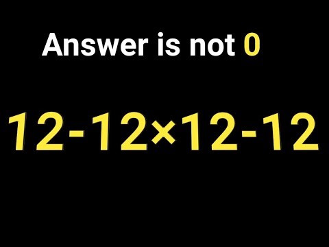 12-12×12-12 Challenge | PEMDAS Test📚 Maths Puzzle That Confuses Everyone🔥 Only Smart Students Can