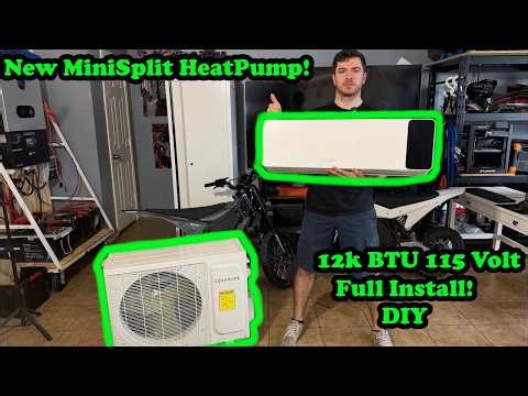 COZEWARE 12000 BTU Mini Split AC Full Install and Test, Power Draw and more!