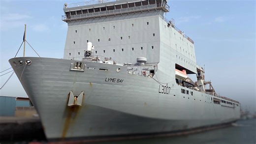 Navy fits ship with minehunting drones ahead of possible Hormuz deployment