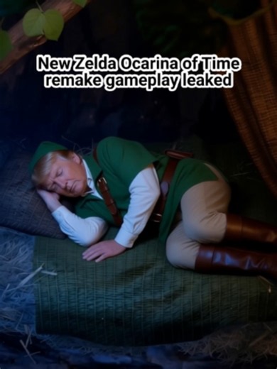 New Zelda Ocarina of Time remake gameplay leaked. Created on https://www.dreamkrate.com #zelda #ocarinaoftime #nintendo #remake #donaldtrump