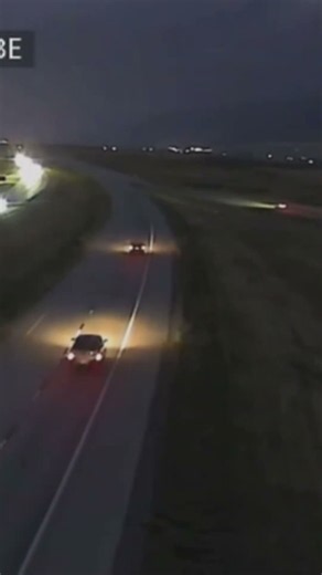 Lightning flashes light up Beaver County along I-15 as storm moves in
