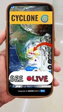 How to track cyclone live updates on your mobile? zoom.earth #thecyclone #redalert #weather