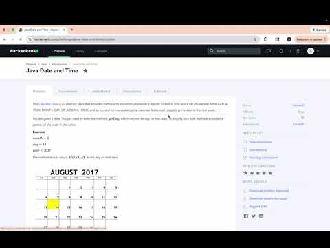 Java Date and Time (HackerRank)