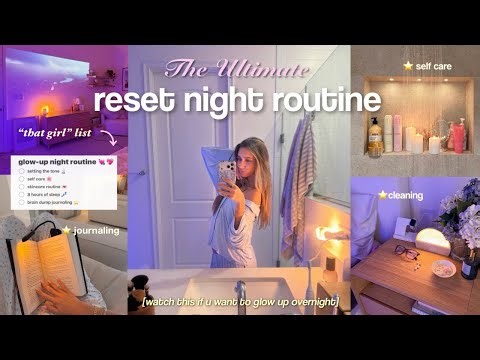 my ultimate reset night routine ⋆.⏾˚ ݁ life-changing habits