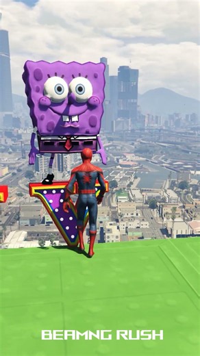 GTA 5 Red Spiderman VS Red/Green Minion! 💥 Epic Ragdolls & Fails 😂 EP 26