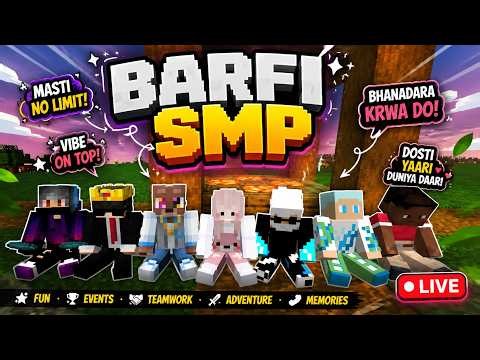 🔴 Minecraft LIVE | Public SMP + ₹20 Redeem Code Giveaway | Java + PE 24/7 | Road to 1000