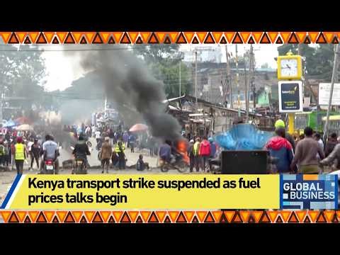 Kenya transport strike suspended as fuel prices talks begin