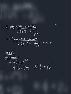 UG TRB MATH -LAPLACE TRANSFORMATION -IMP RESULT AND MCQ#exampreparation #maths