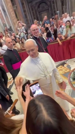 heartwarming moment with Pope Leo XIV in Rome 🕊️✨