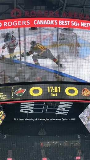 Quinn Hughes hit replay: All angles from Canucks vs Wild