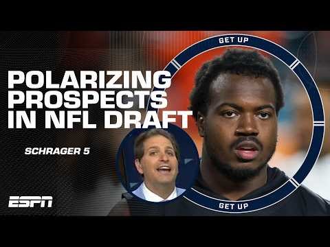 Peter Schrager gives his top 5 MOST POLARIZING players in the 2026 NFL Draft 👀 | Get Up