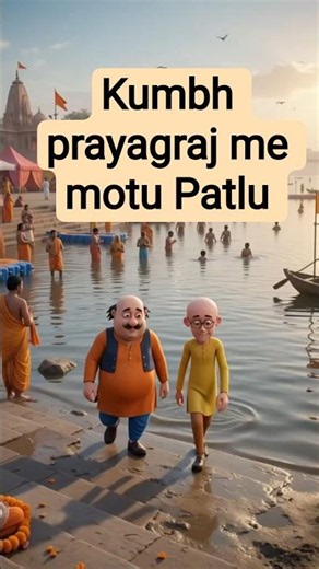 Motu Patlu Prayagraj Kumbh Mein Nahane Aaye! 😱😂 | Funny AI Animation #motupatlu