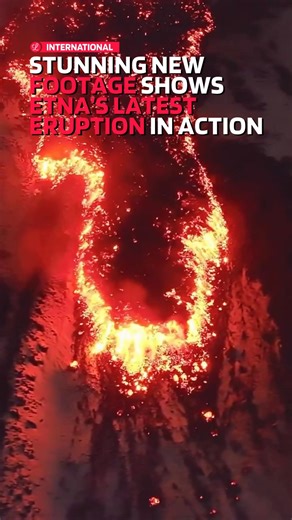 Stunning new footage has captured the latest effusive eruption of Mount Etna, currently unfolding at an altitude of around 2,000 metres within the volcano’s Valle del Bove. The lava flow has now reached approximately 1,500 metres, but authorities have confirmed that it poses no threat to any inhabited areas at this time. The dramatic images and video, captured by Emilio Messina, show glowing lava cutting through the landscape in what has become another breathtaking display from Europe’s most act