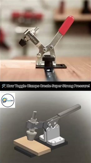 How Toggle Clamps Create Super Strong Pressure! | Amazing Mechanical Engineering Explained