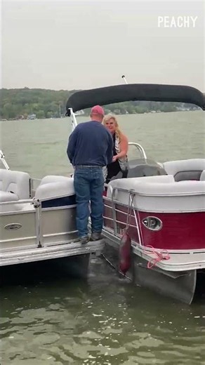 When love goest too fast too furious! 🤣 #boats #fails #funny #lake #shorts