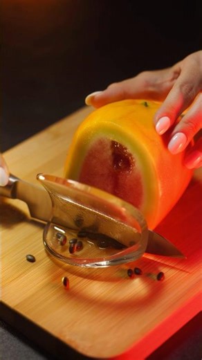 AI Knife Cuts Golden Glass Papaya! 😱 Insane Juicy Honey Explosion 🥭