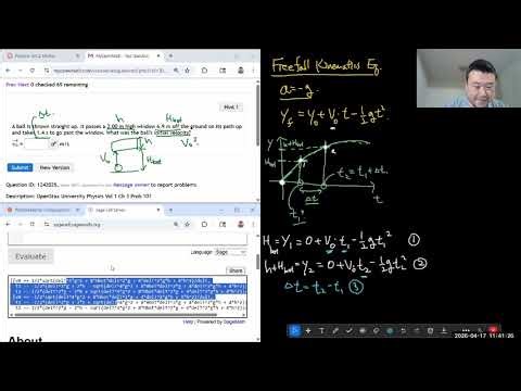 Physics 4A - OpenStax University Physics Vol 1, Chapter 3, Problems 101, 102, 103, and 104