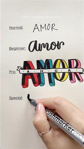 Which “Amor” Style Is Your Favorite? #nhuandaocalligraphy