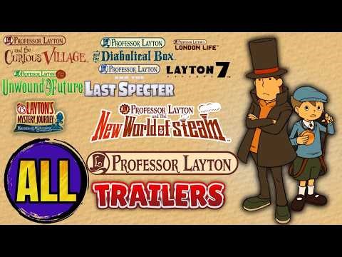 All Professor Layton Game Trailers (2007-2026)