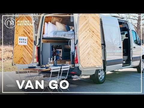 Van Turned Wedding Venue on Wheels for Young Engaged Couple 💒 🚐 | Van Go | Magnolia Network