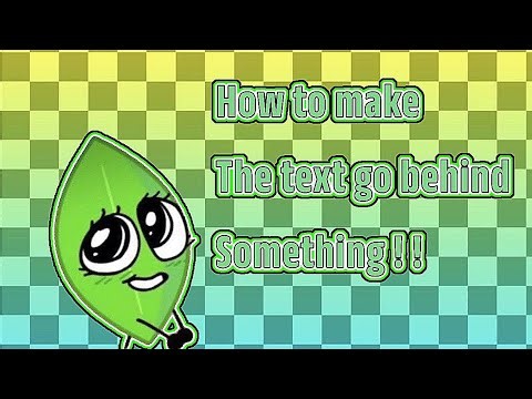 How to make the text go behind something in CapCut!