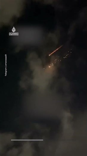 Videos show Iranian missile fragments impacting northern Israel | AJ #shorts