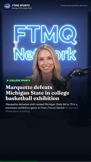 Marquette defeats Michigan State in college basketball exhibition
