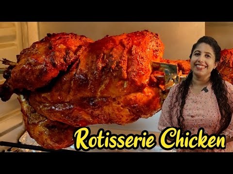 😋How to make Rotisserie Chicken? | All about rotisserie | Rotisserie Chicken | Grilled Chicken fry |