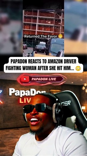 AMAZON DRIVER FIGHTS BACK AFTER GETTING HIT… 😳