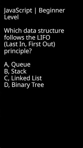 Data Structure - Last In First Out (LIFO) Principle #codingtips #softwaredevelopment #debugging