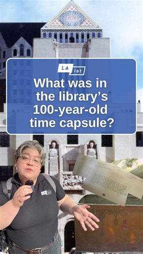 History fans, rejoice: the L.A. Central Library’s time capsule has been unearthed and opened after 100 years. It’s the first time the public has gotten a chance to see what’s inside. Visitors can see a selection of these artifacts on display outside the Literature and Fiction Department in a couple weeks. The rest will live in Special Collections, available by appointment. 💪 Keep local news strong: LAist.com/Donate ✍️ Cato Hernández 🎥Cato Hernández, Brandon Killman | LAist