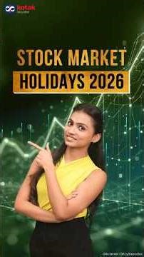 Save This! Stock Market Holidays 2026 | NSE & BSE Trading Calendar