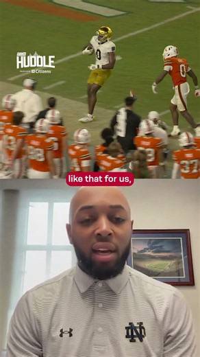 Notre Dame's WR Coach Mike Brown on the addition of Malachi Fields to the Giants #shorts #giants