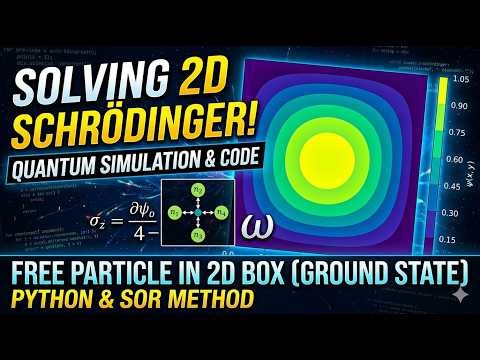 Solving 2D Schrödinger Equation using Finite Difference & SOR Method in Python