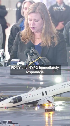 Pilot, copilot killed in runway collision between jet and fire truck at LaGuardia Airport