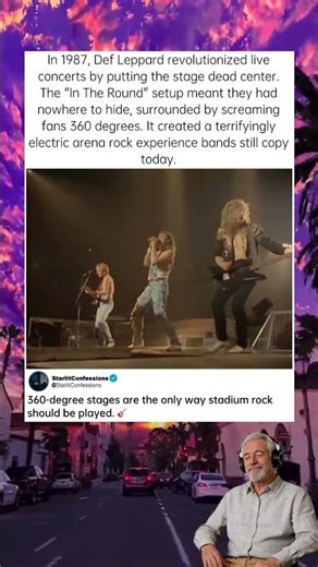 The Stage That Changed Concerts Forever 🏟️ #DefLeppard #LiveMusic #RockConcert #80sRock