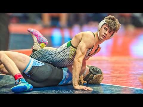 138 3A – Lorenzo Frezza {G} of Stevenson IL vs. Warren Zeisset {R} of Belleville East IL