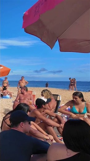 🇧🇷 Leblon Beach a Hot Day in Rio de Janeiro