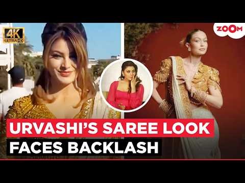 Urvashi Rautela Trolled For Copying Gigi Hadid’s Iconic Saree Look At Cannes 2026 Red Carpet