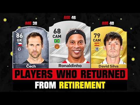 FOOTBALLERS Who RETURNED From RETIREMENT! 💀😲 ft. Ronaldinho, Cech, David Silva…