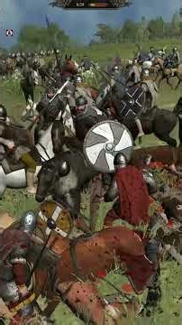 1,320 Elite Saxon Spearmen vs 2,440 Viking Cavalry! Thrones of Britannia | 4K | ⚔️#shortvideo
