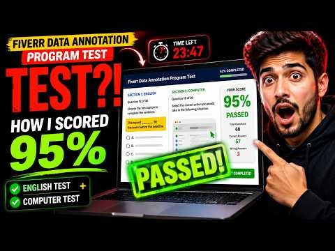Fiverr Data Annotation Test: I Passed the English & Computer Test!