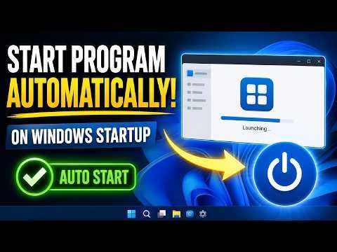 How to make any program run automatically when Windows starts
